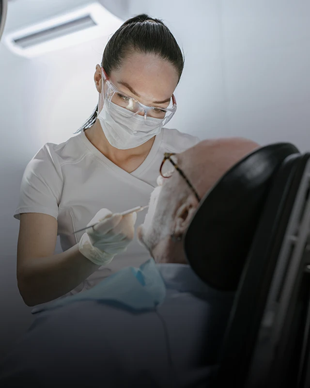 Dentist Man In Office For A Dental Cleaning Services 640x800 Moto